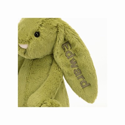 Jellycat Bashful Moss Bunny Medium New Zealand | PFWLD4589